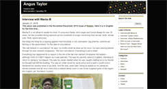Desktop Screenshot of angustaylorwriter.com